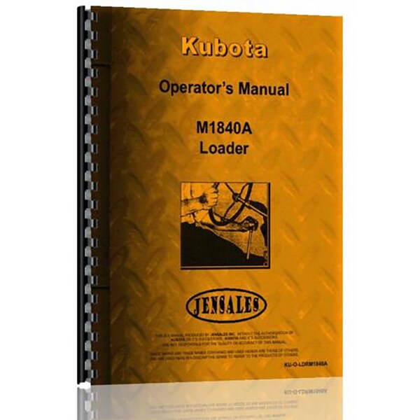Aftermarket Operators Manual Made Fits Kubota Loader Model M6950DT RAP78205 - main